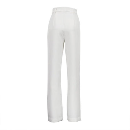 High - Waist Cutout Wide - Leg Pants - Taydiane
