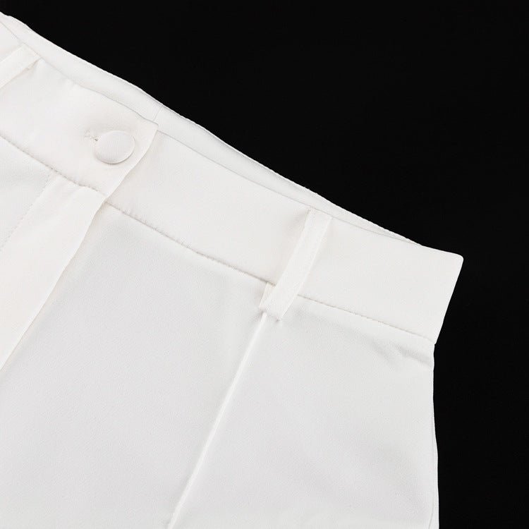 High - Waist Cutout Wide - Leg Pants - Taydiane
