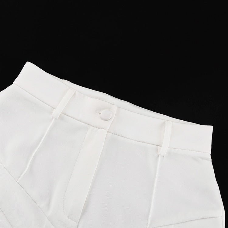 High - Waist Cutout Wide - Leg Pants - Taydiane
