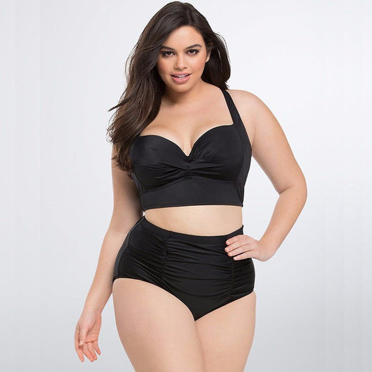 High - Waisted Curvy Bikini Swimsuit - TayDiane