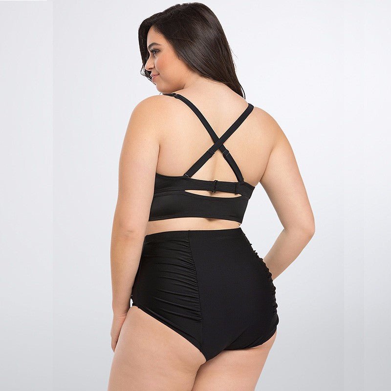 High - Waisted Curvy Bikini Swimsuit - TayDiane