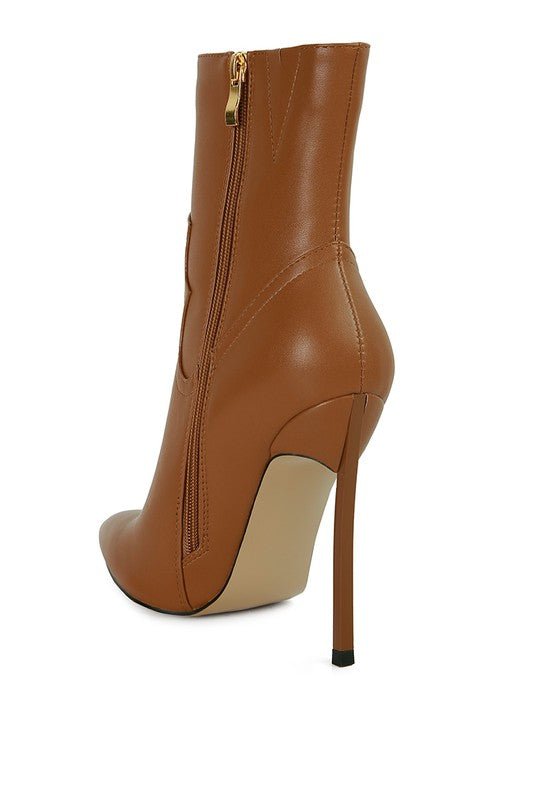 JENNER High Heel Cowgirl Ankle Boot - TayDiane