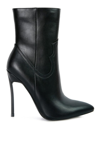 JENNER High Heel Cowgirl Ankle Boot - TayDiane