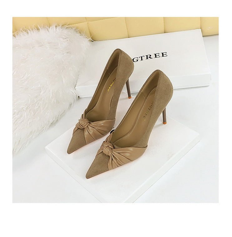 Knotted Pointed - Toe High Heels - TayDiane