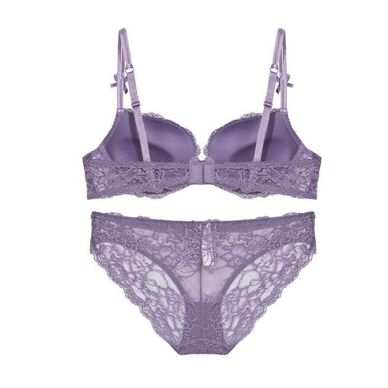 Lace Seduction Push up Padded Bra Set - TayDiane