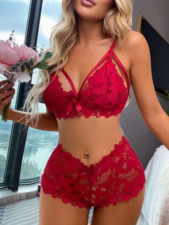 Lace Whisper 2 - Piece Bralette & High Rise Set - TayDiane