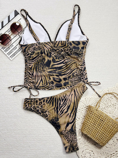 Leopard Print Bikini Swimsuit - TayDiane