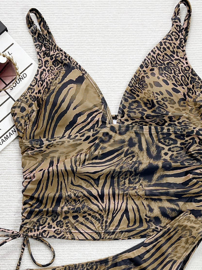 Leopard Print Bikini Swimsuit - TayDiane