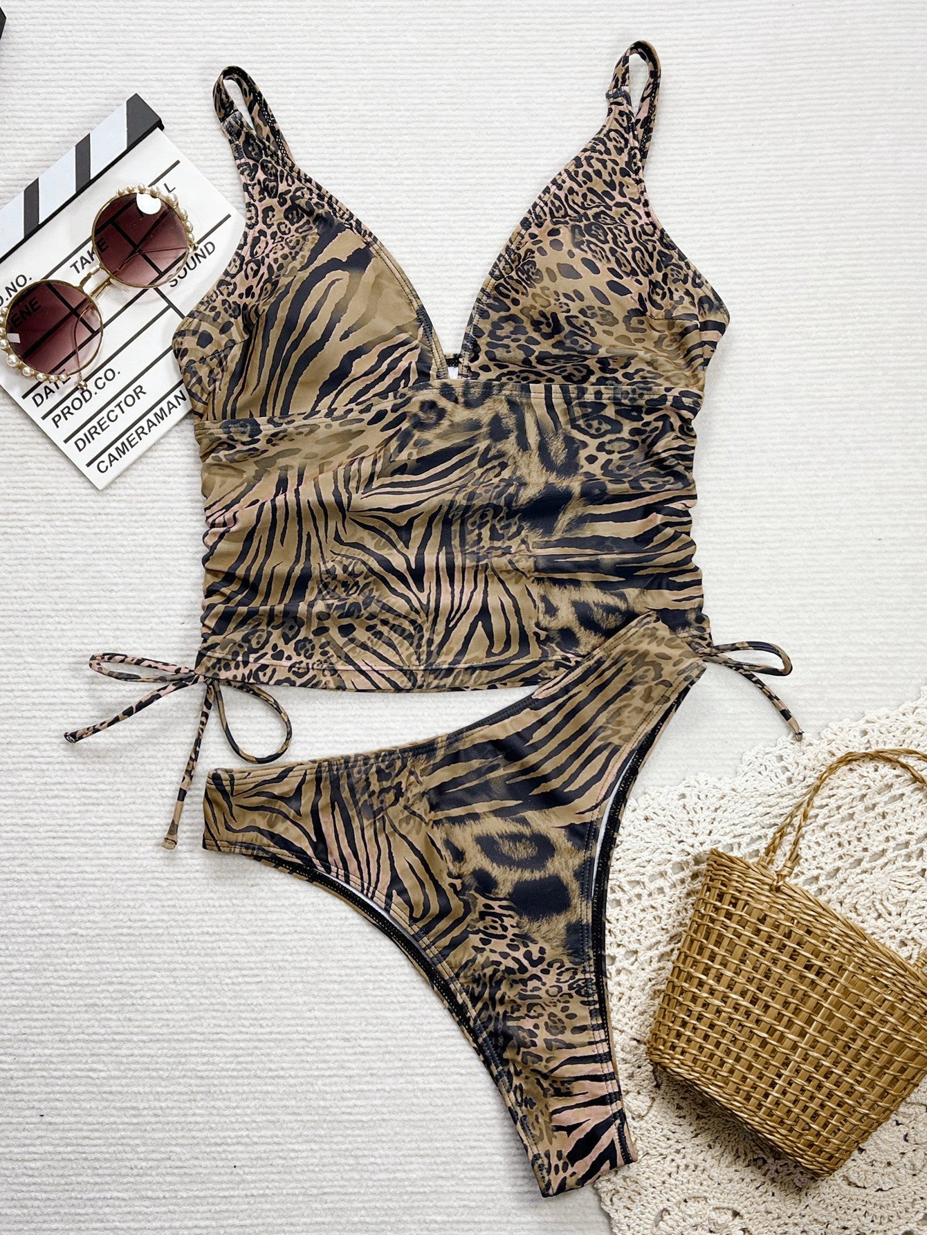 Leopard Print Bikini Swimsuit - TayDiane