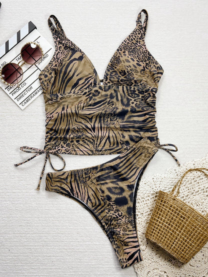 Leopard Print Bikini Swimsuit - TayDiane