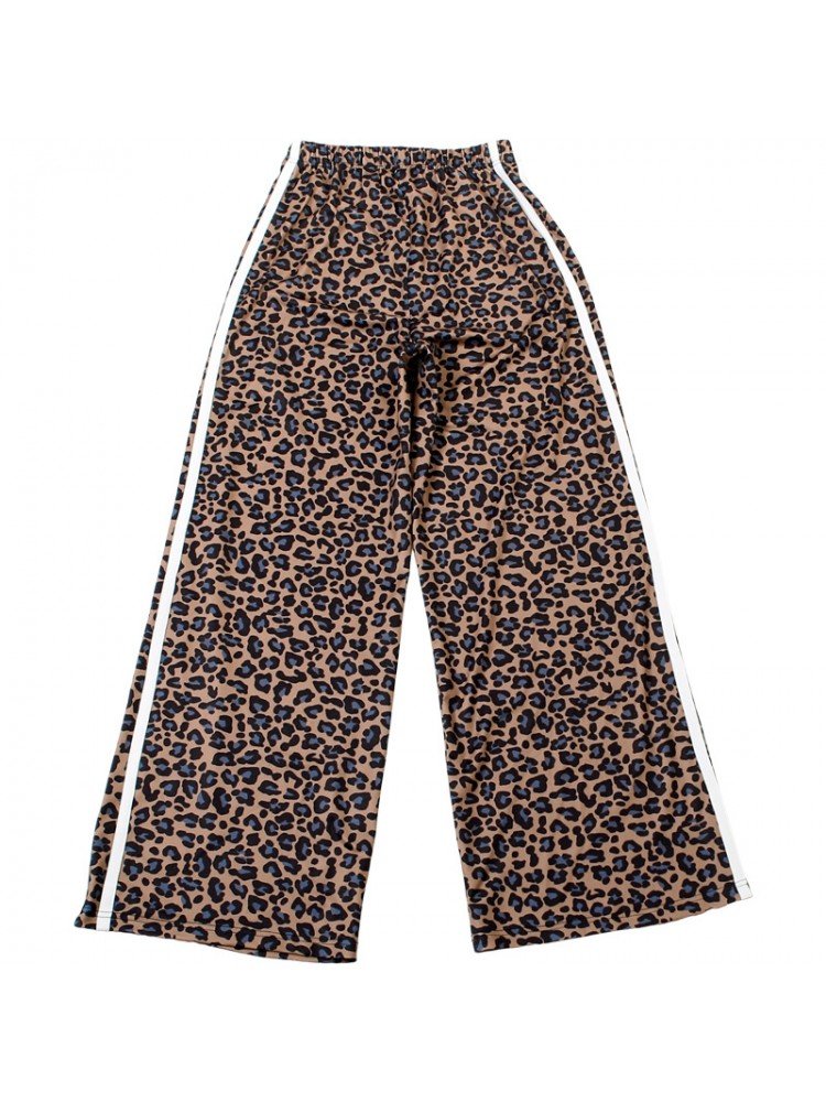 Leopard Print Street Track Pants - TayDiane