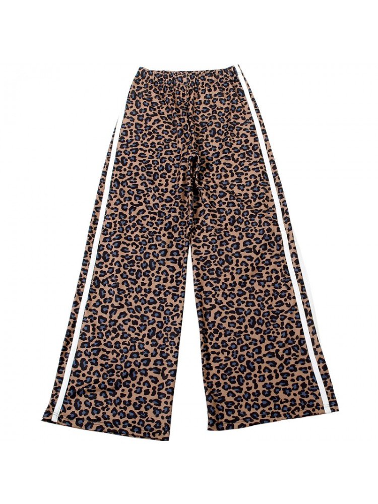 Leopard Print Street Track Pants - TayDiane
