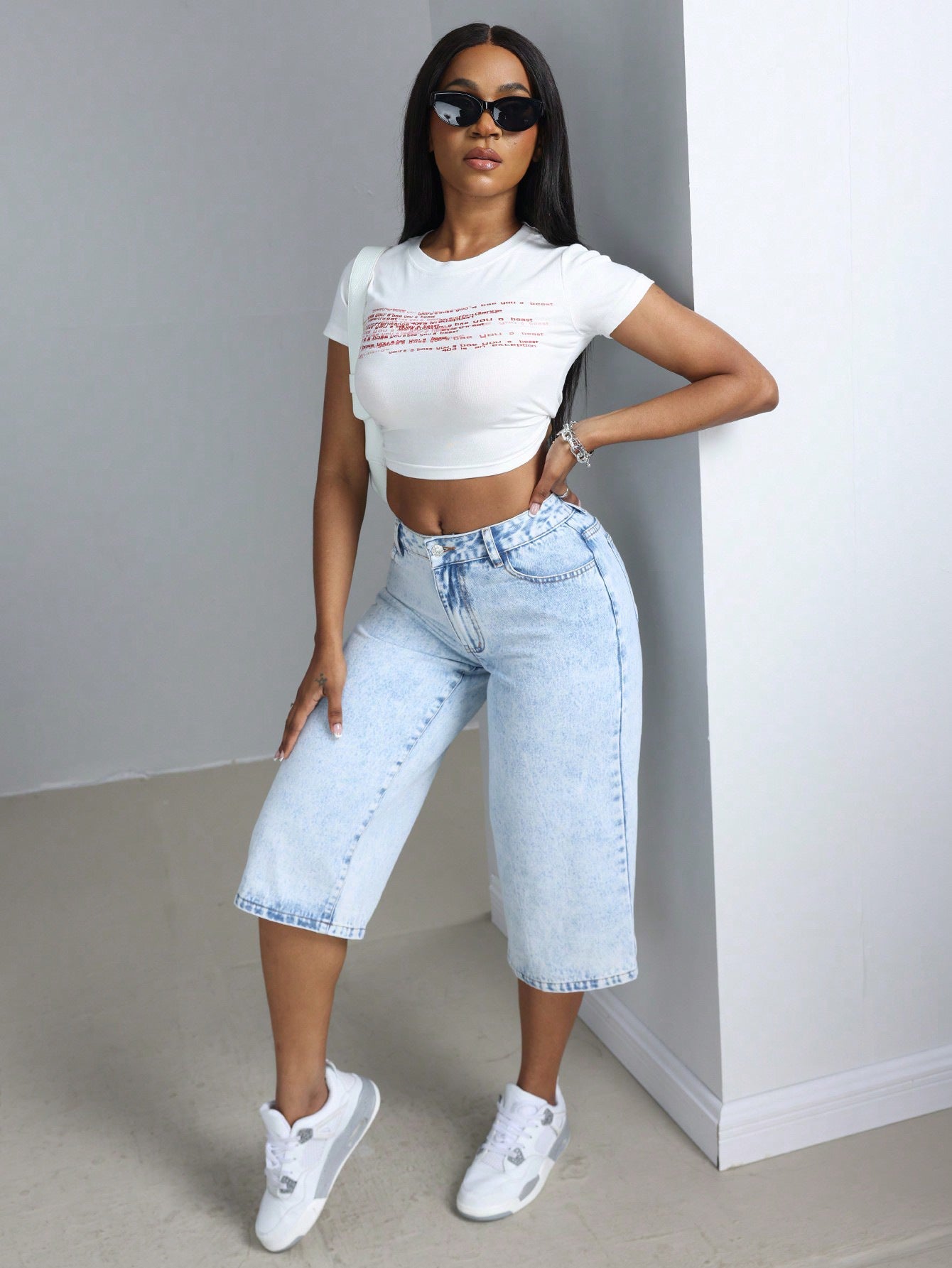Low Rise Denim Shorts - TayDiane