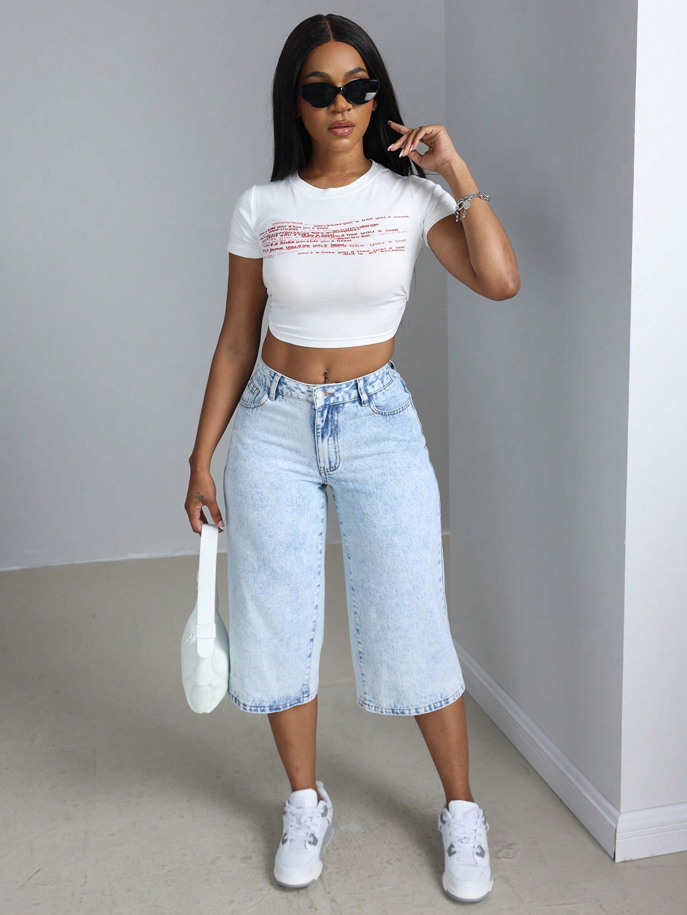 Low Rise Denim Shorts - TayDiane