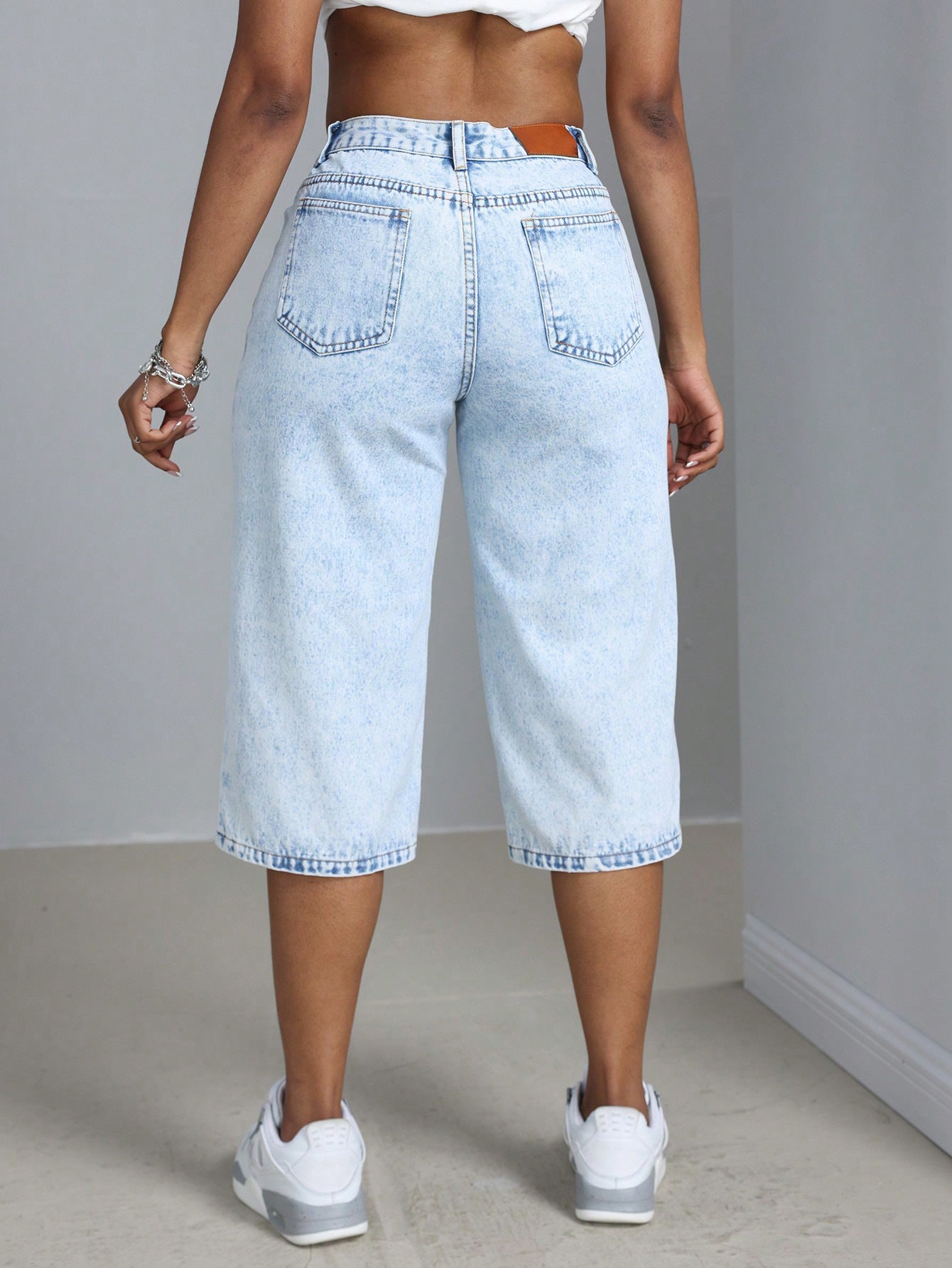 Low Rise Denim Shorts - TayDiane