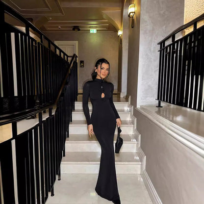 Luna Rose Keyhole Maxi Dress - TayDiane