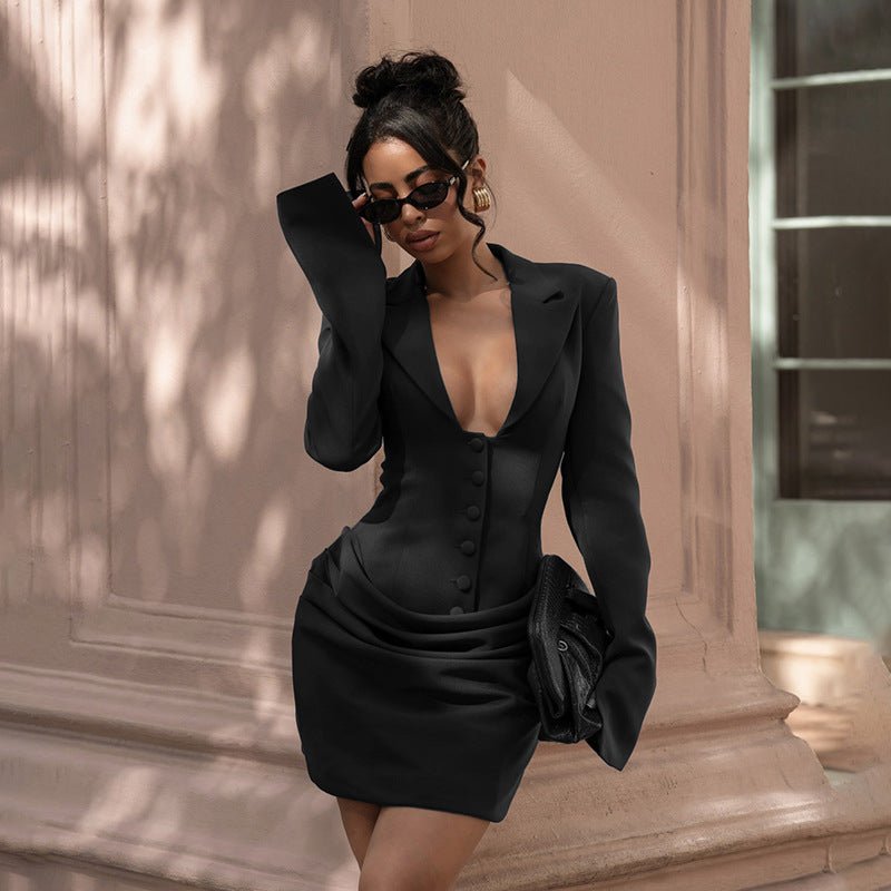 Main Attraction Blazer Mini Dress - Taydiane