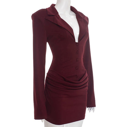 Main Attraction Blazer Mini Dress - Taydiane