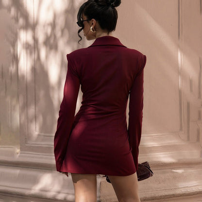 Main Attraction Blazer Mini Dress - Taydiane