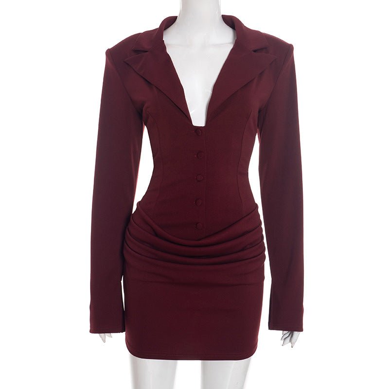Main Attraction Blazer Mini Dress - Taydiane