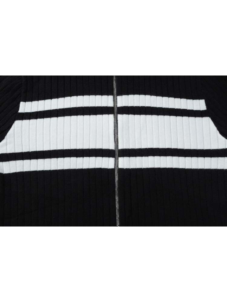 Midnight Motion Colorblock Zipper Top - TayDiane