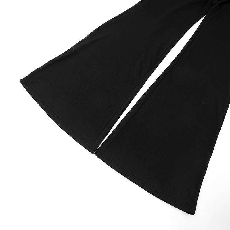 Midnight Muse Draped Halter Two - Piece Pant Set - Taydiane