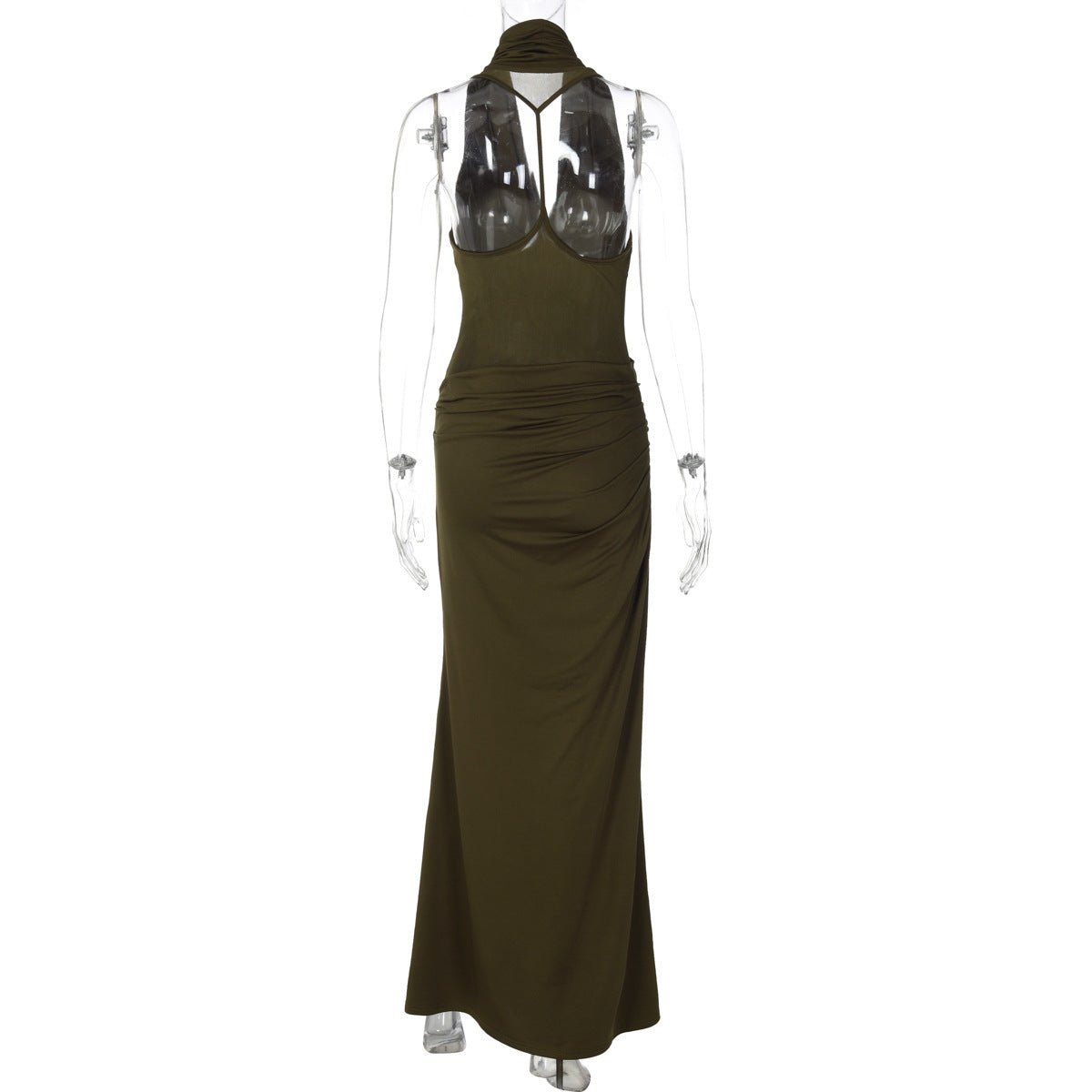 Midnight Muse Halter Maxi Dress - Taydiane