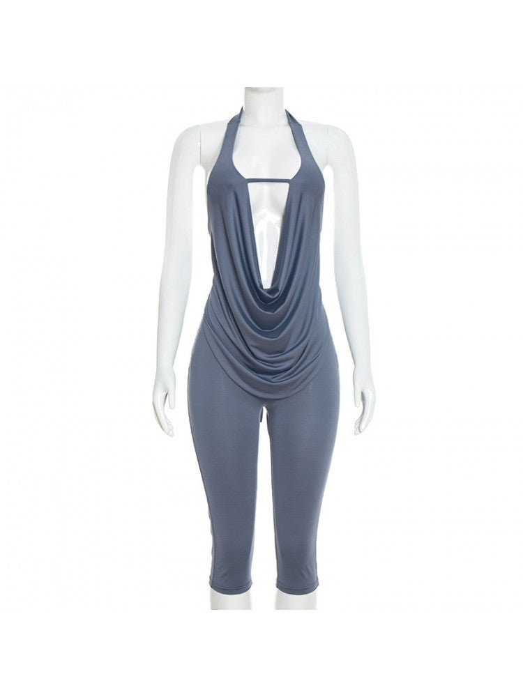 Midnight Temptation Capri Romper - Taydiane