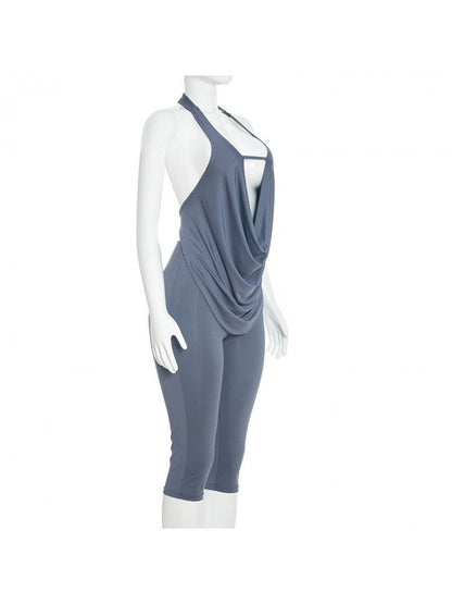 Midnight Temptation Capri Romper - Taydiane