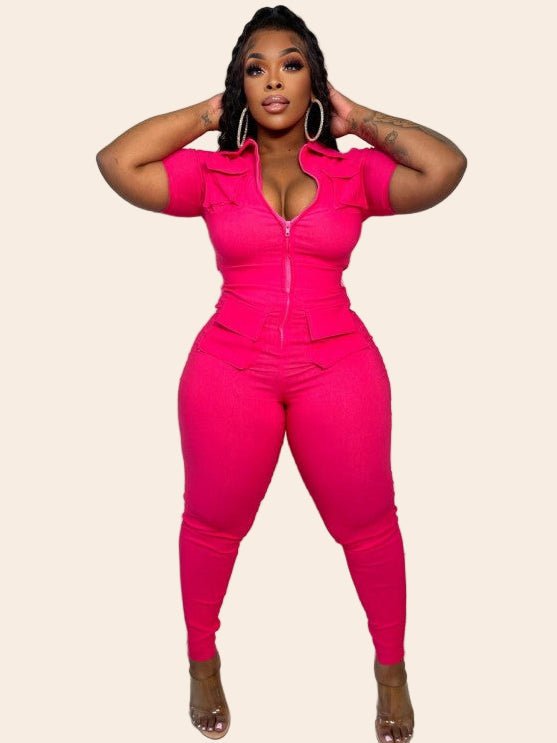 Milan Zip - Front Utility Jumpsuit - TayDiane