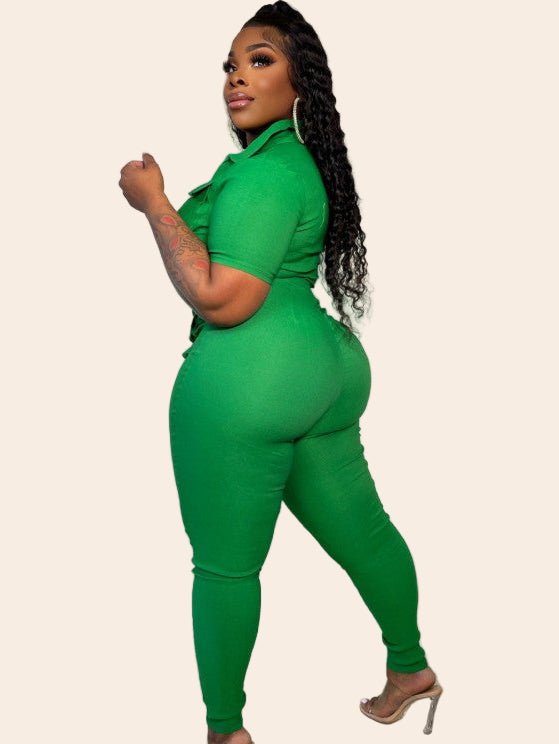 Milan Zip - Front Utility Jumpsuit - TayDiane