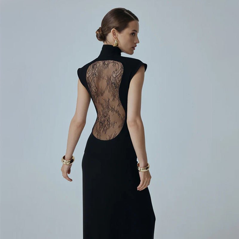 Moonlit Affair Lace-Back Maxi Dress - Taydiane