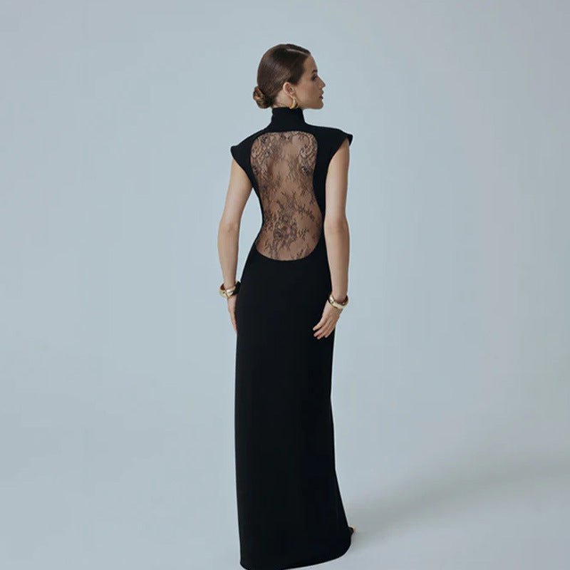 Moonlit Affair Lace-Back Maxi Dress - Taydiane