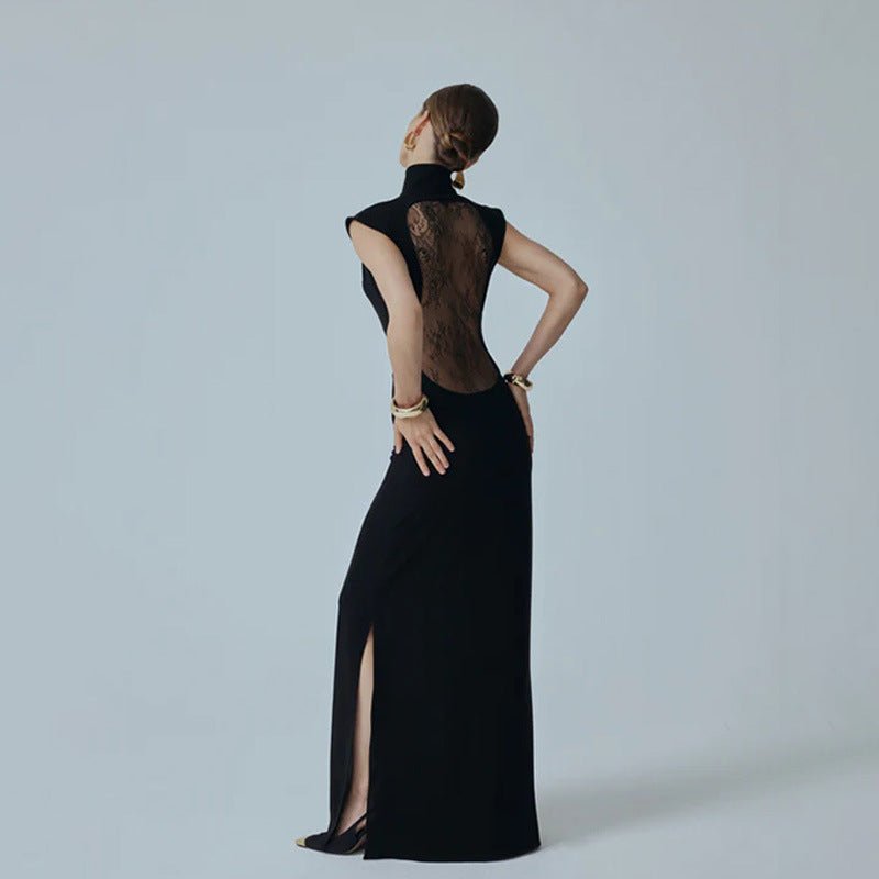 Moonlit Affair Lace-Back Maxi Dress - Taydiane