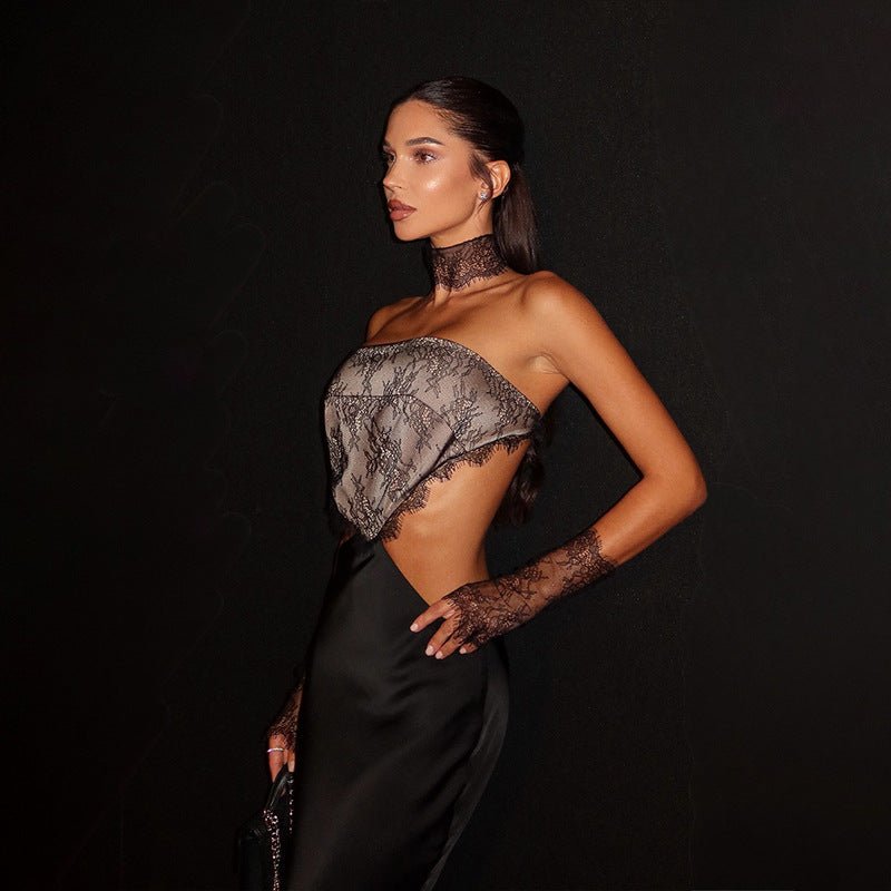 Moonlit Muse Lace Maxi Dress - Taydiane