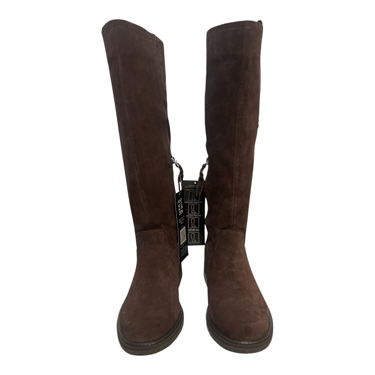 Naturalizer Ontime Chocolate Suede Knee-High Boots Size 9M - Taydiane