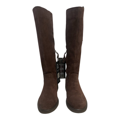 Naturalizer Ontime Chocolate Suede Knee-High Boots Size 9M - Taydiane