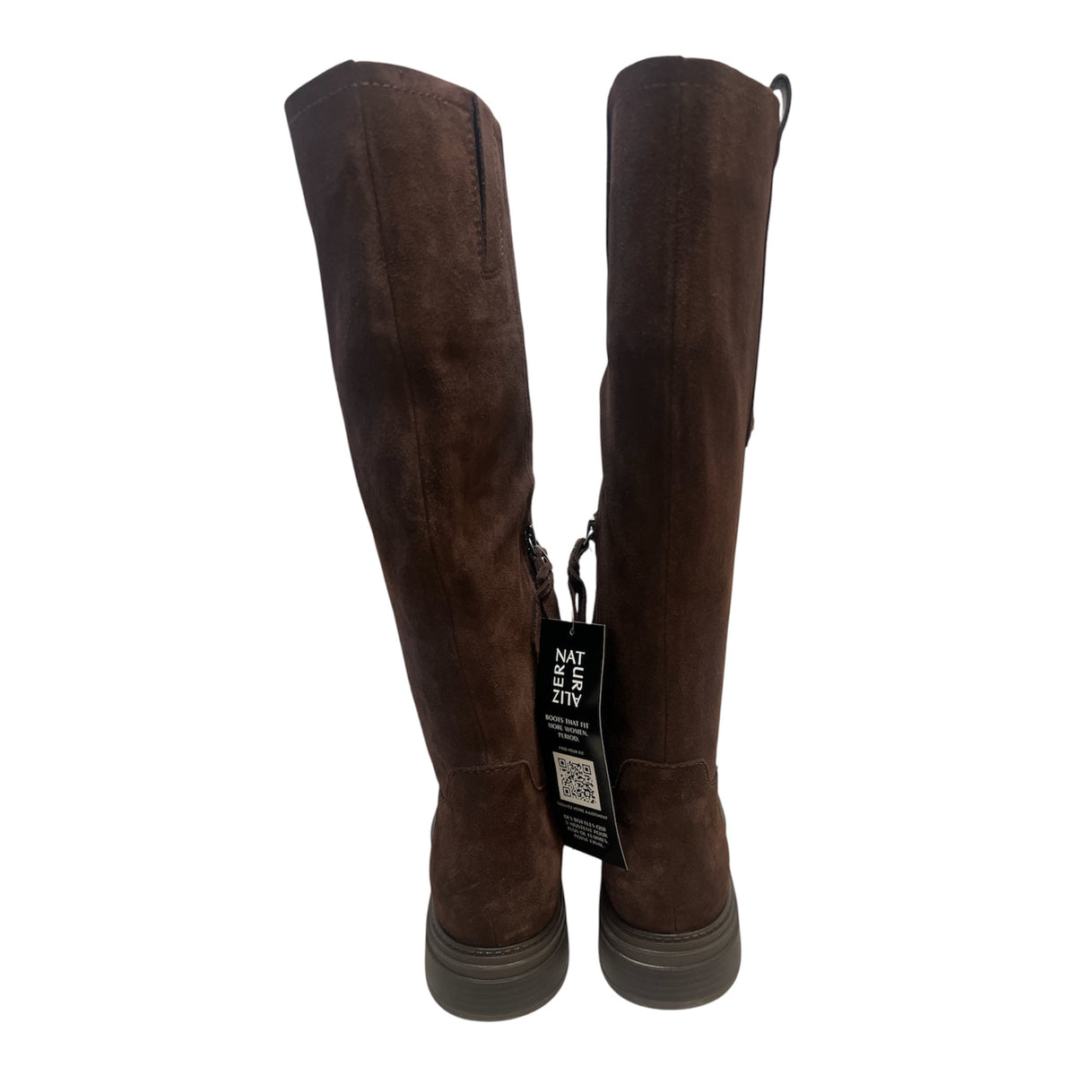 Naturalizer Ontime Chocolate Suede Knee-High Boots Size 9M - Taydiane