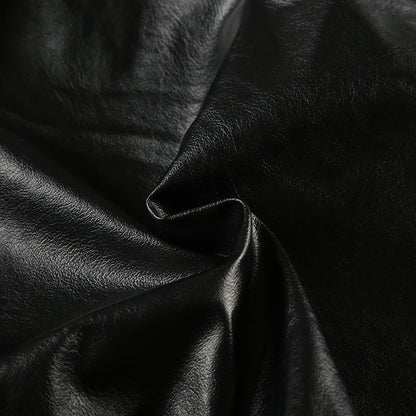 New York Graphic Cropped Faux Leather Jacket - TayDiane