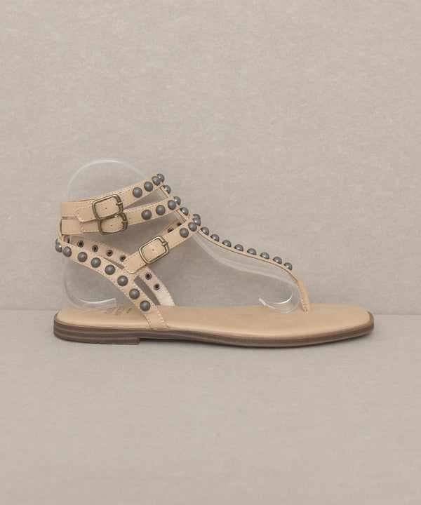 Oaklyn - Studded Gladiator Sandal - TayDiane