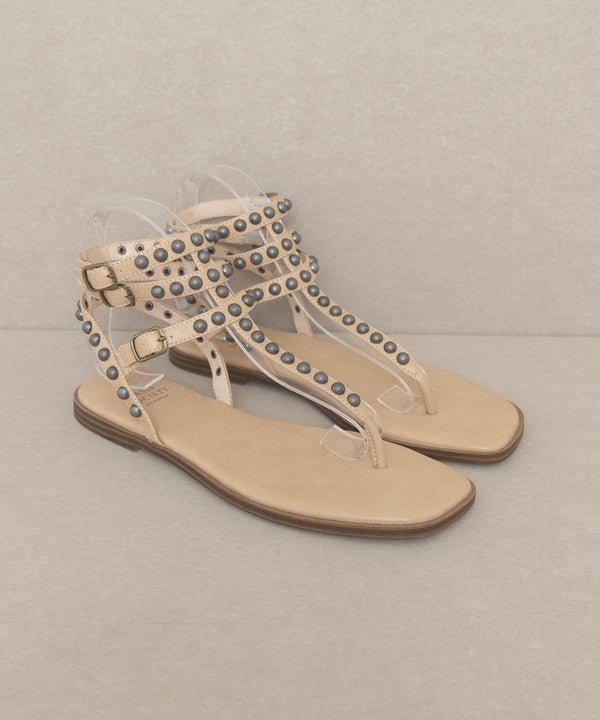 Oaklyn - Studded Gladiator Sandal - TayDiane