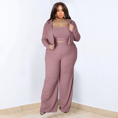 Off-Duty Chic Three-Piece Set - Taydiane