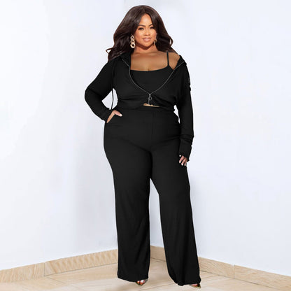 Off-Duty Chic Three-Piece Set - Taydiane