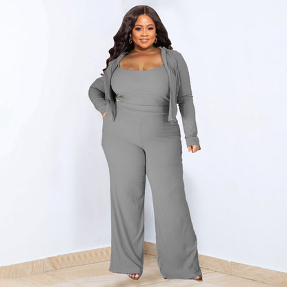 Off-Duty Chic Three-Piece Set - Taydiane