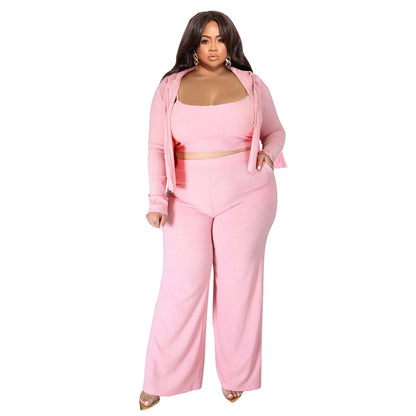 Off-Duty Chic Three-Piece Set - Taydiane