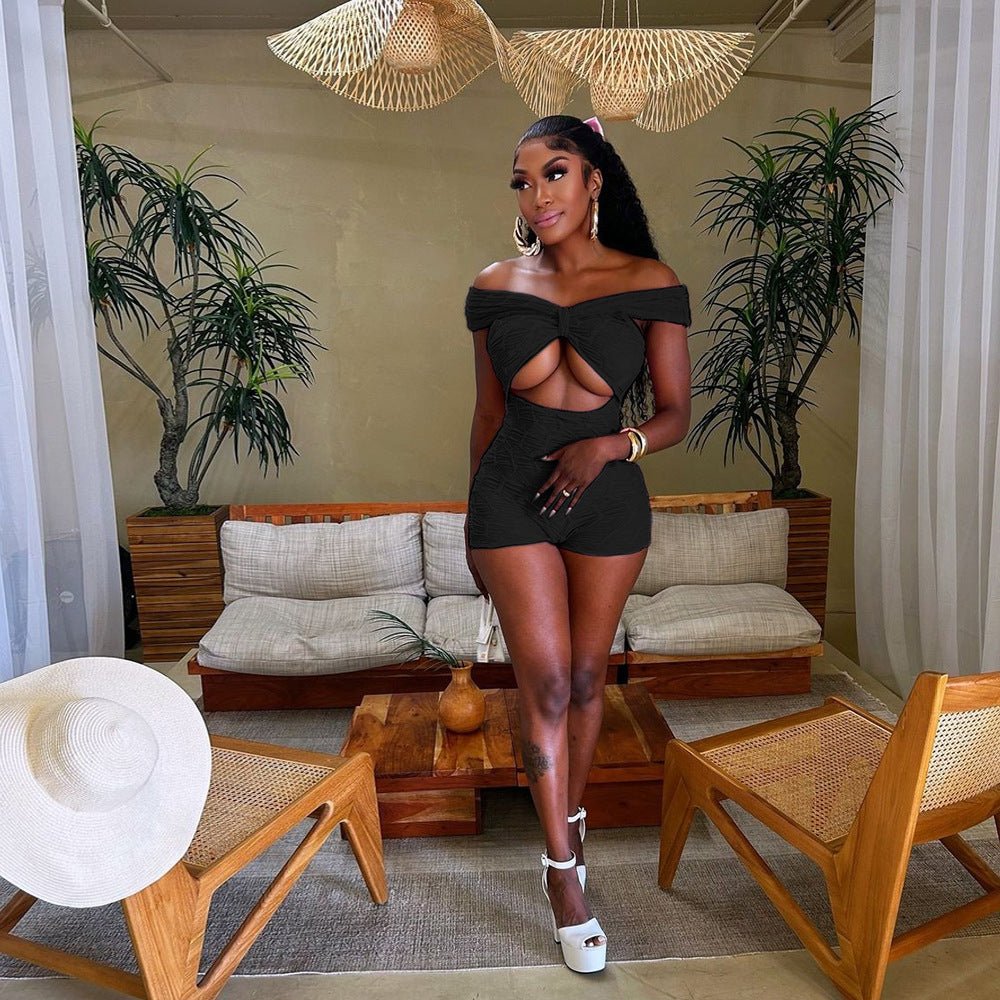Off Shoulder Sexy Cutout Jumper - TayDiane