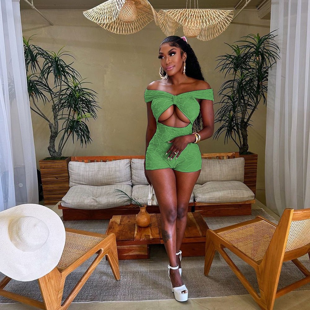 Off Shoulder Sexy Cutout Jumper - TayDiane
