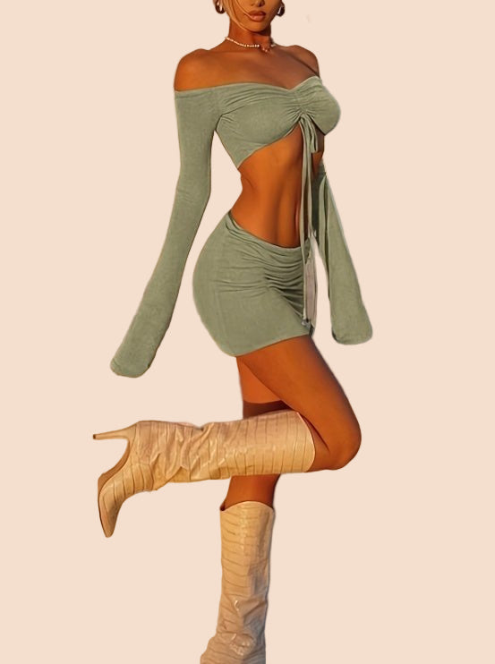 Off - Shoulder Two - Piece Set - TayDiane