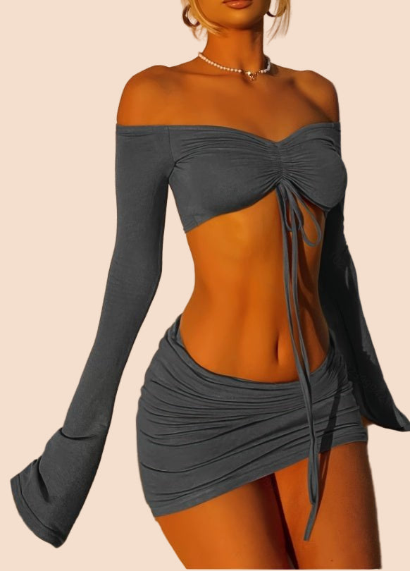 Off - Shoulder Two - Piece Set - TayDiane