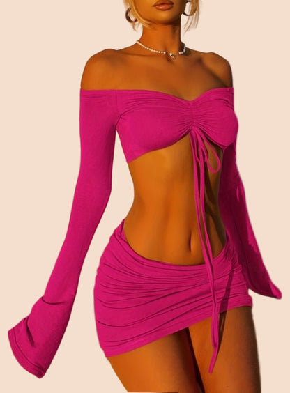 Off - Shoulder Two - Piece Set - TayDiane